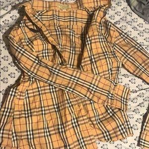 size 14-16 burberry flannel